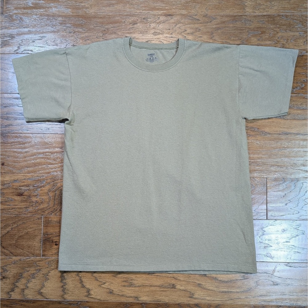 Duke Athletic Products Vtg T10 Shirt Large Coyote Tan Blank‎ Single Stitch USA